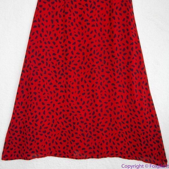 NEW En Saison ANIMAL PRINT OVERLAP midi DRESS, M - Picture 8 of 16